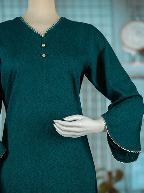 Solid Teal Green Kurta