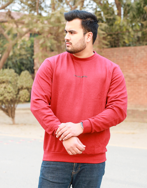 Men's Fashion Maroon Sweatshirt